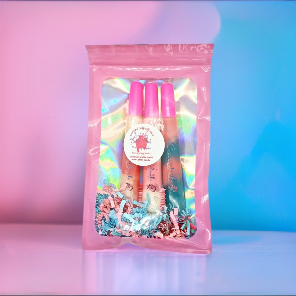 3 Pack Lipgloss Bundle - Car’Mels’ Body-n-Skincare
