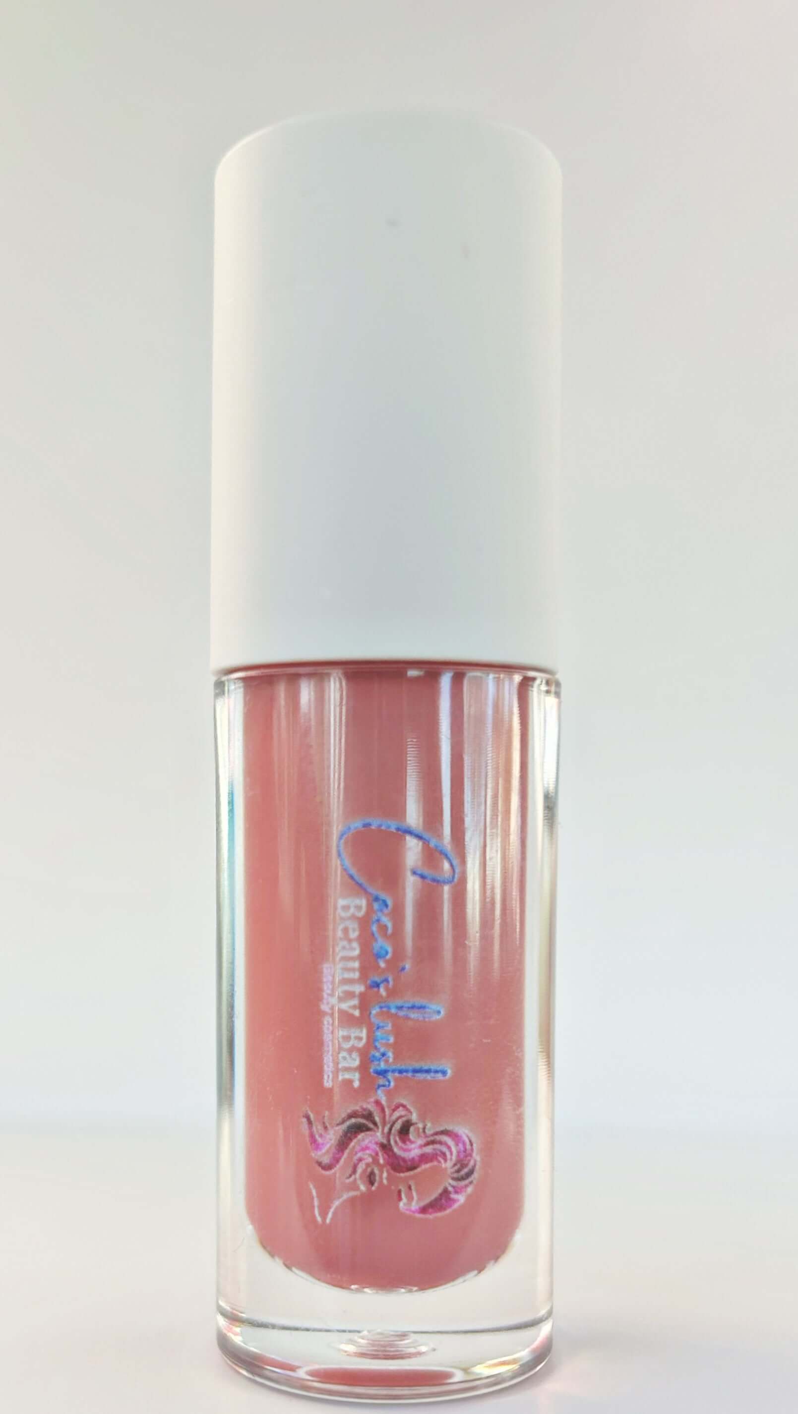 Pink nude pigmented lip gloss