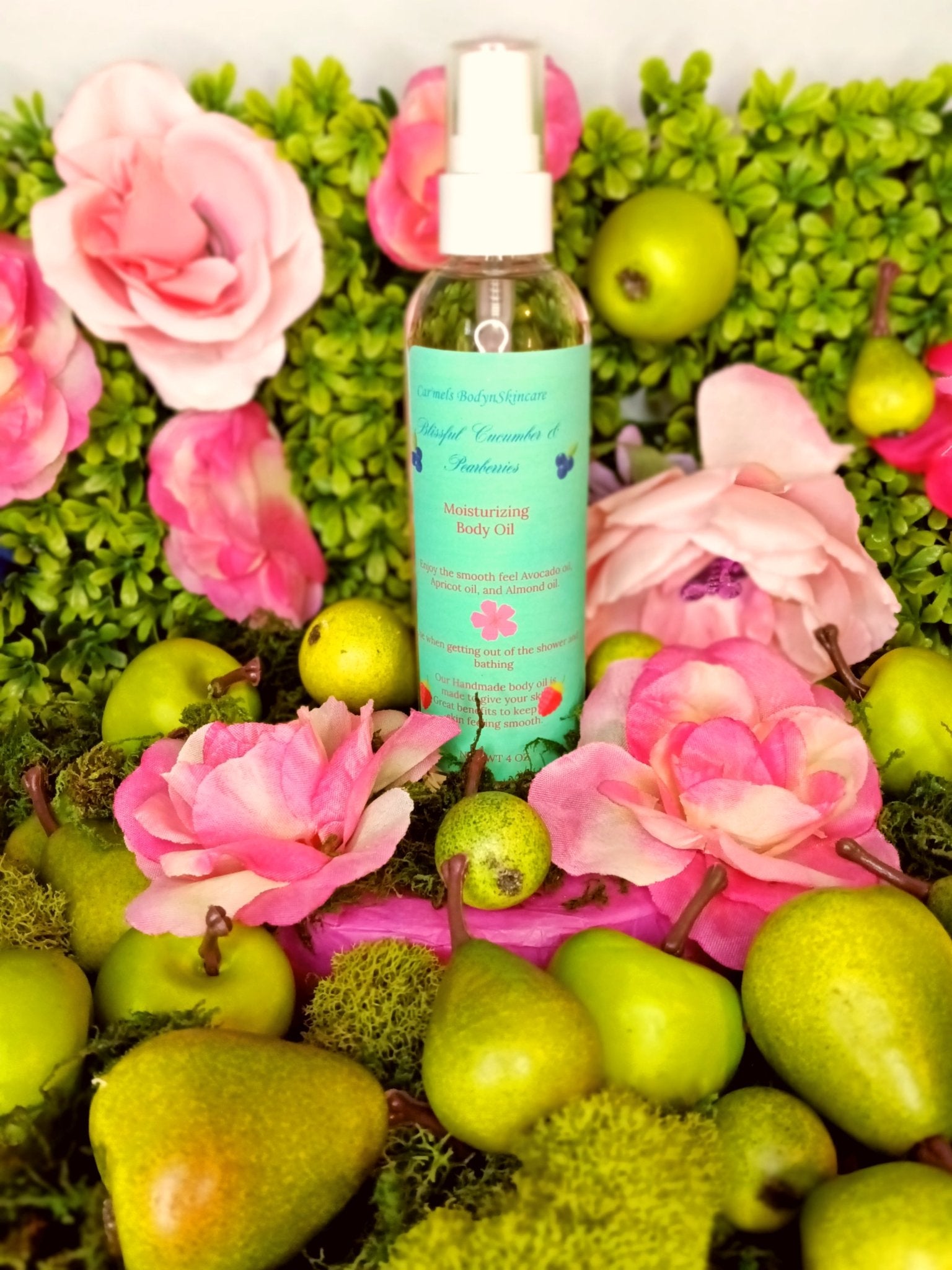 Blissful Cucumber & Pearberries Body oil - Car’Mels’ Body-n-Skincare