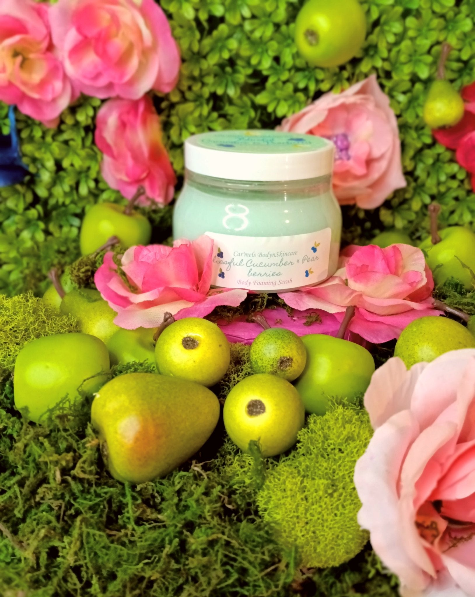 Blissful Cucumber & Pearberries Foaming Body Scrub - Car’Mels’ Body-n-Skincare